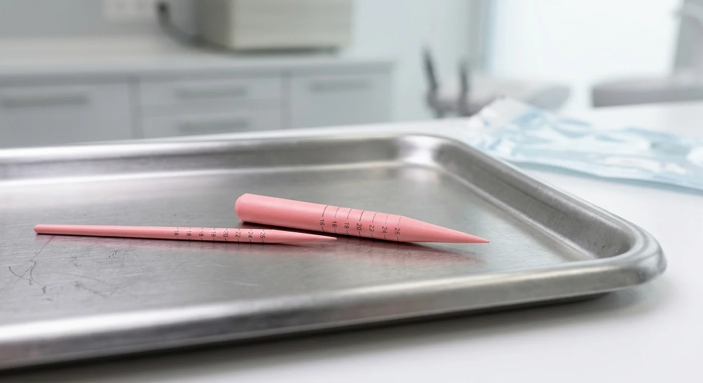 Comparison of different taper sizes for ISO gutta percha points in dental obturation.