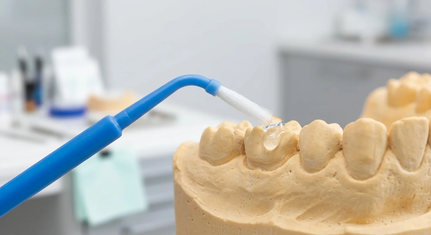 Close-up of a high-quality dental micro brush illustrating precision and clinical reliability in dentistry.